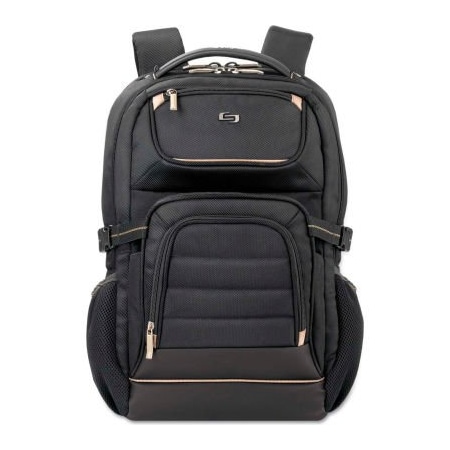 Solo SOLO Pro Laptop Backpack, 17.3", 12 1/2 x 7 1/2 x 18, Black PRO7424